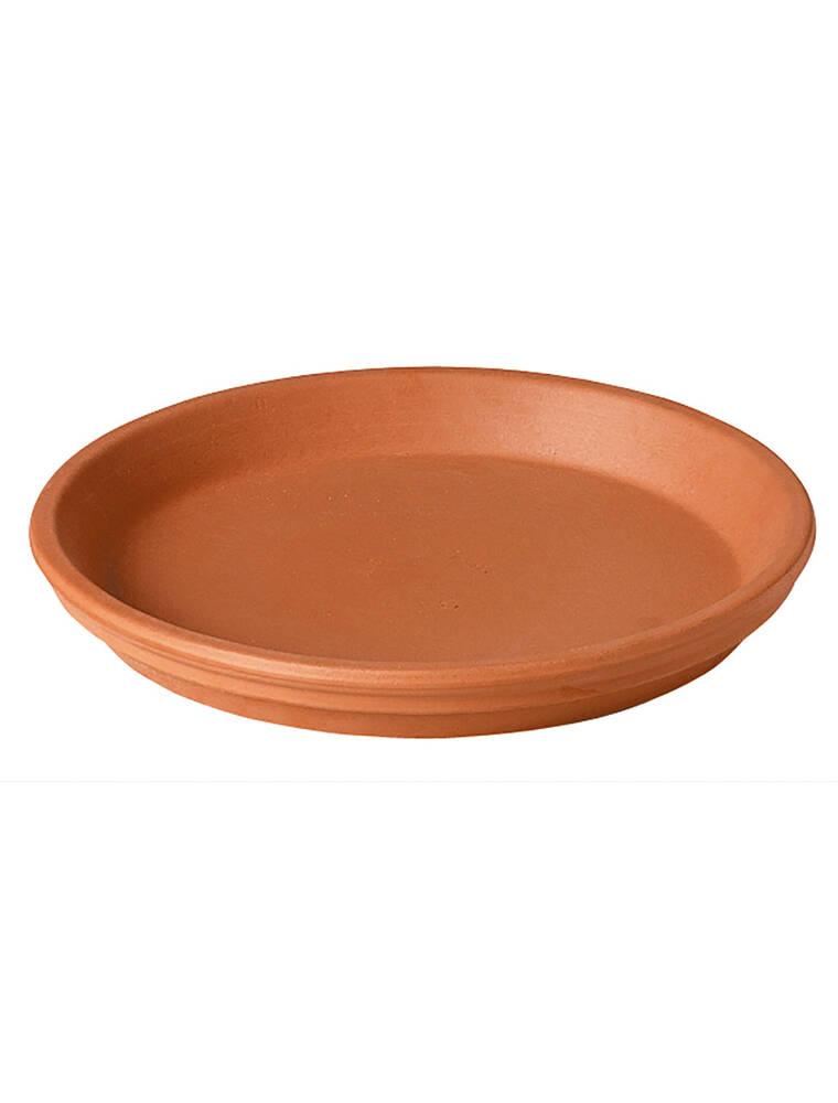 Underfad terracotta Ø7xH1,5 cm rød | Plantorama