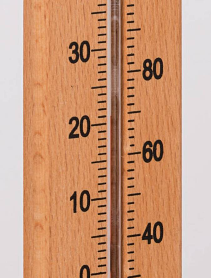 Træ termometer
