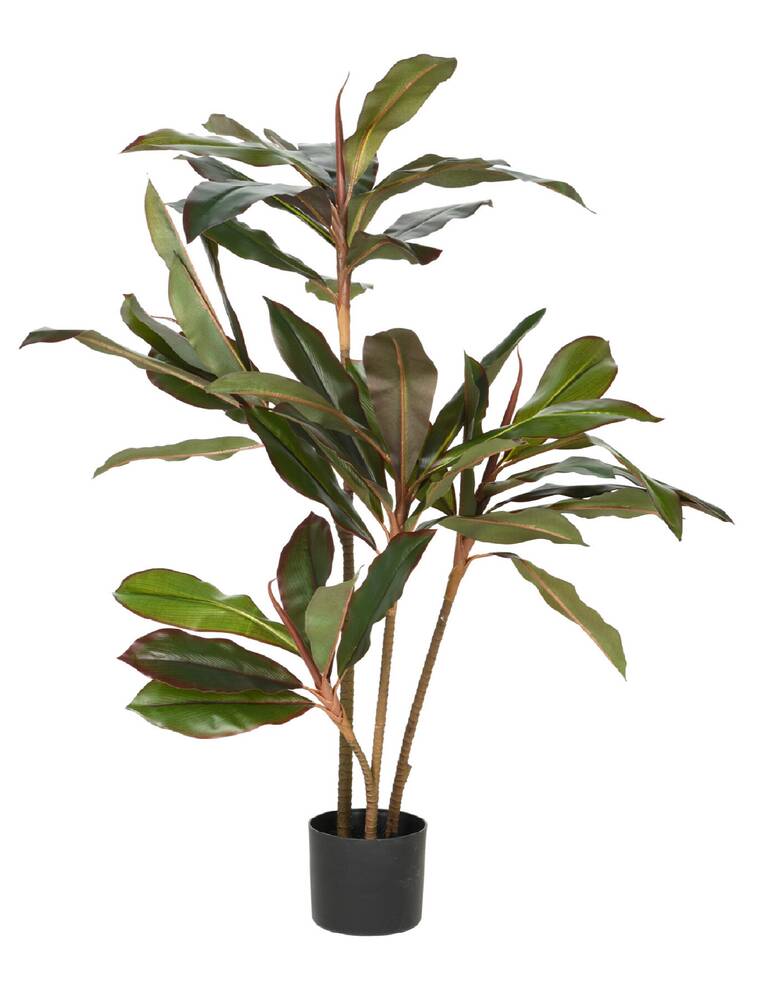Künstliche Dracaena-Pflanze – 130 Cm Hoch, 88 Blätter, Im Topf Ø15 Cm, Pflegeleicht